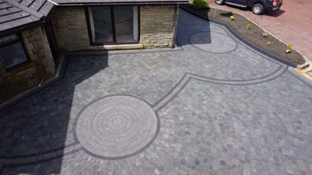 Circled Stone Driveway